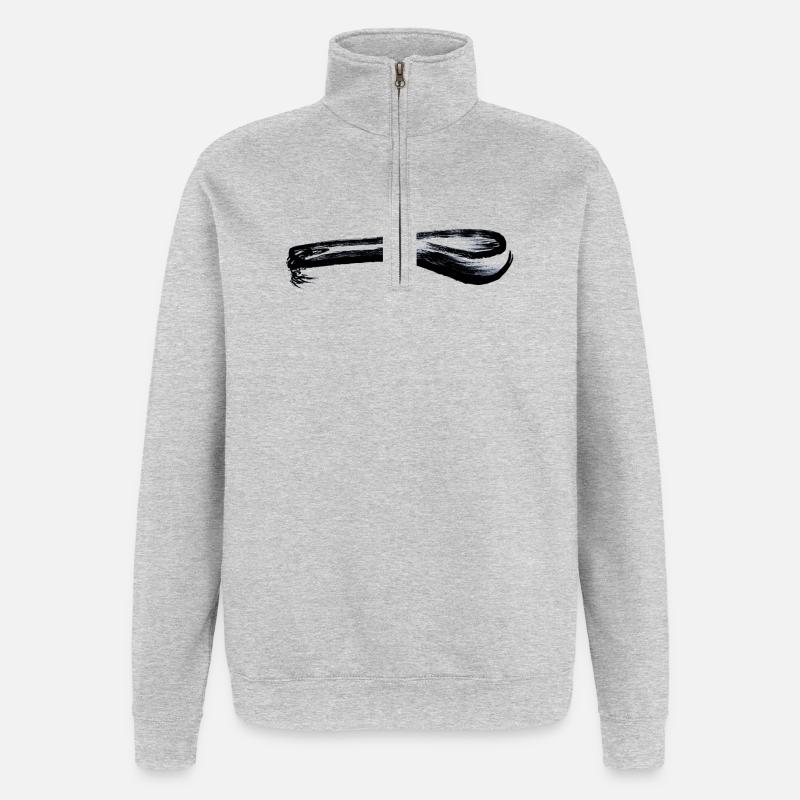thick spoon - Quarter-Zip Sweatshirt - heather grey