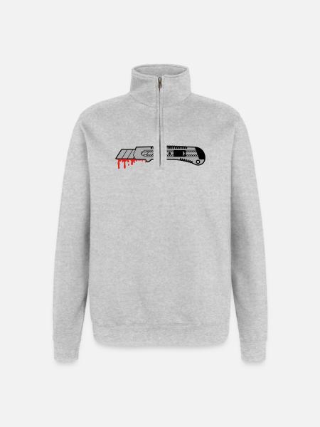 cutter - Quarter-Zip-Sweatshirt - Grau meliert