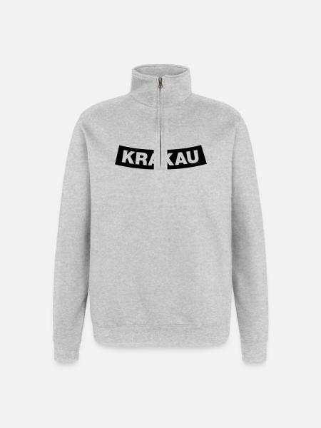 Krakow Chapter Element 1C (JGA MC-Rocker-Style) - Quarter-Zip Sweatshirt - heather grey