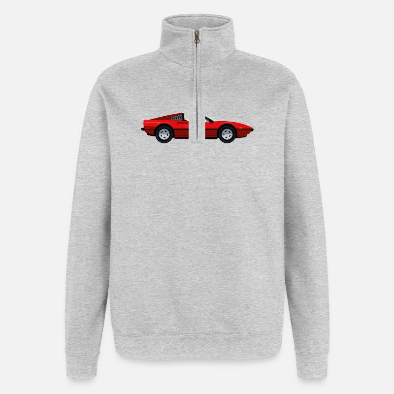 ROTER SPORTWAGEN - Quarter-Zip-Sweatshirt - Grau meliert
