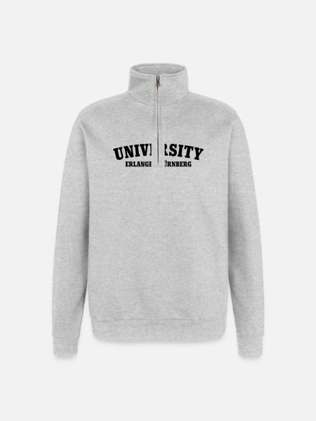 University of Erlangen Nuremberg - Quarter-Zip Sweatshirt - heather grey