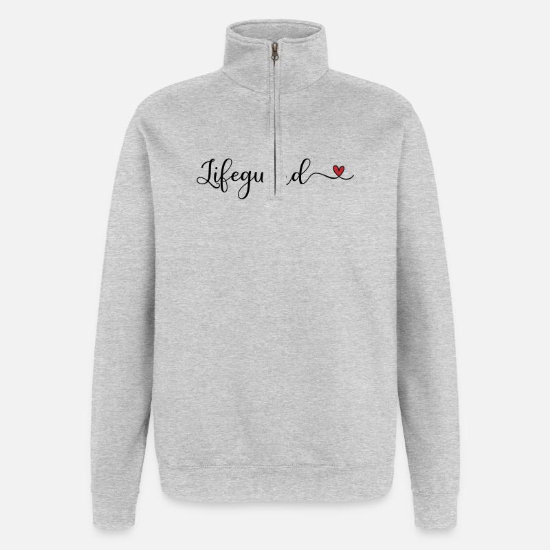 Lifeguard - Quarter-Zip Sweatshirt - heather grey