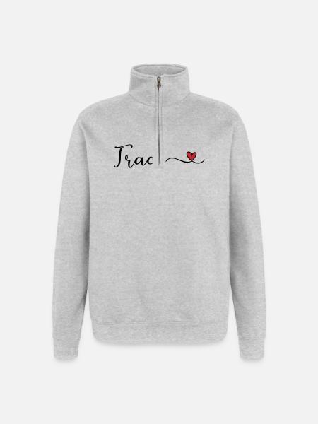 Spur - Quarter-Zip-Sweatshirt - Grau meliert