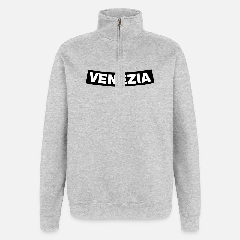Venezia Chapter Element (JGA MC-Rocker-Design) - Quarter-Zip Sweatshirt - heather grey