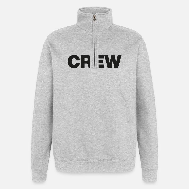 Crew - Quarter-Zip Sweatshirt - heather grey
