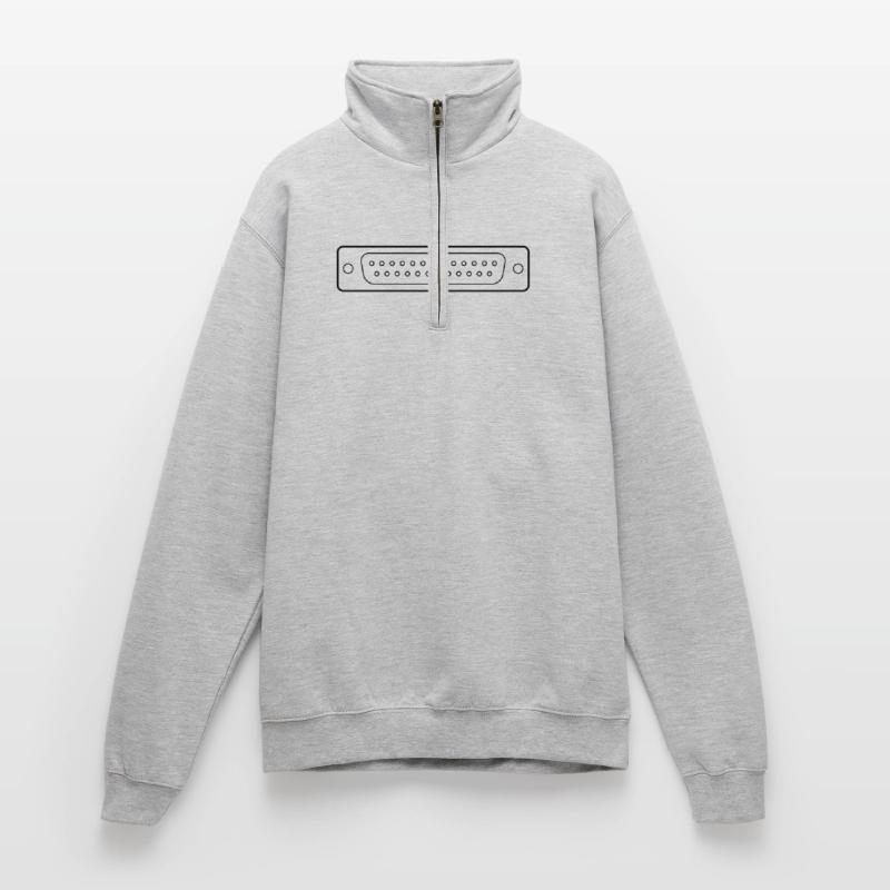 DB 25 Connector Parallel, Drucker Quarter-Zip-Sweatshirt