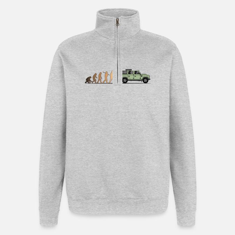 Defender Evolution 110 Farbe - Quarter-Zip-Sweatshirt - Grau meliert