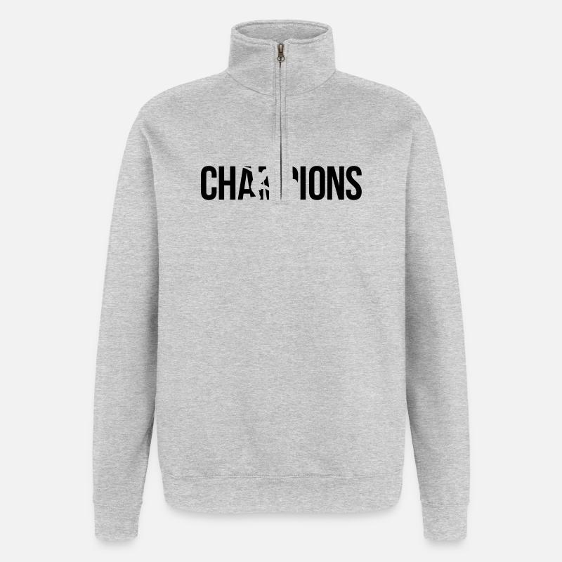 champions - Quarter-Zip Sweatshirt - heather grey