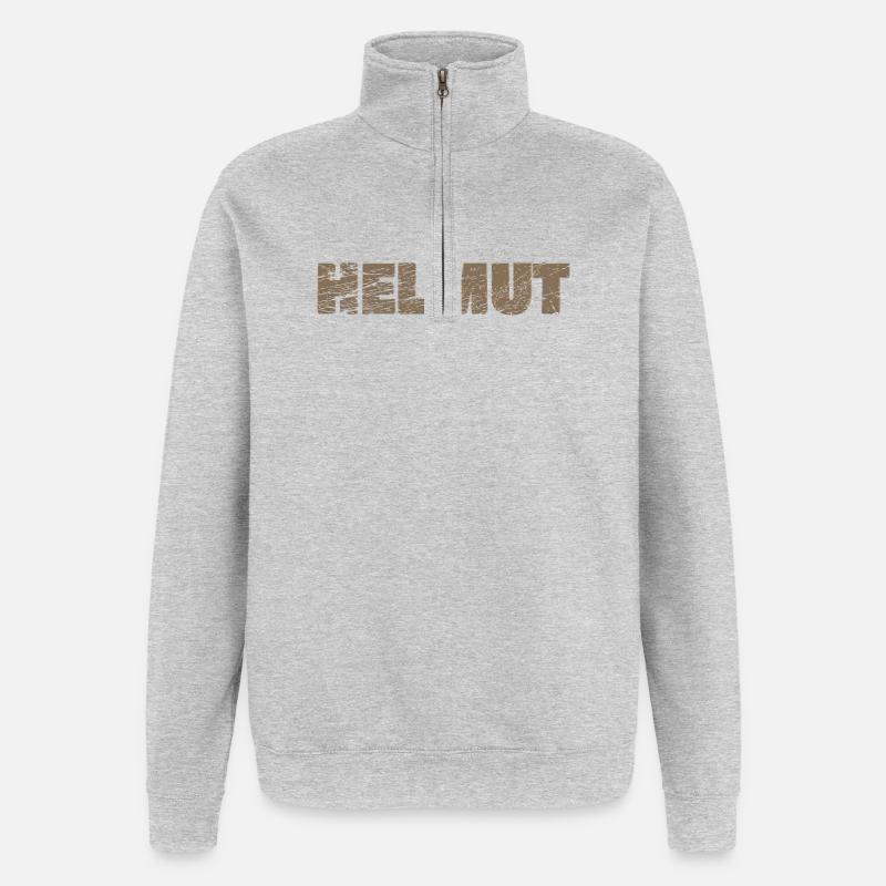 Gift for Helmut - Quarter-Zip Sweatshirt - heather grey
