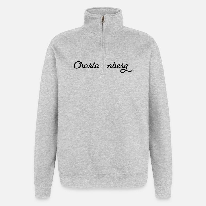 Charlottenberg schwarz - Quarter-Zip-Sweatshirt - Grau meliert
