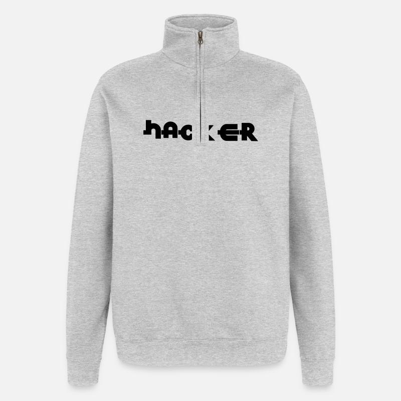 Hacker - Quarter-Zip Sweatshirt - heather grey