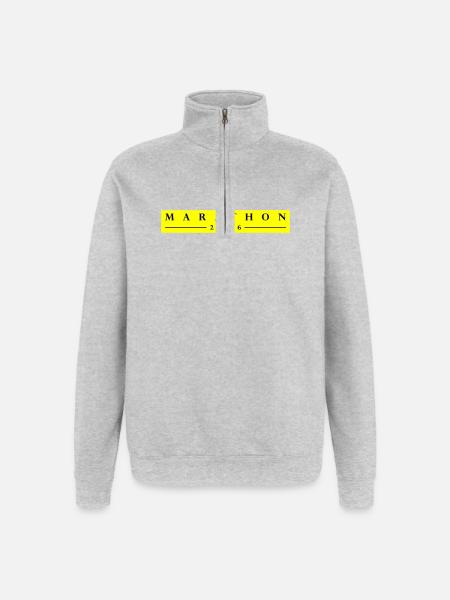 Marathon 2026 - Quarter-Zip Sweatshirt - heather grey