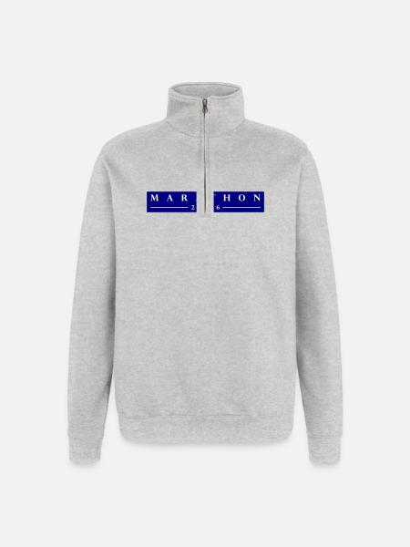 Marathon 2026 - Quarter-Zip Sweatshirt - heather grey