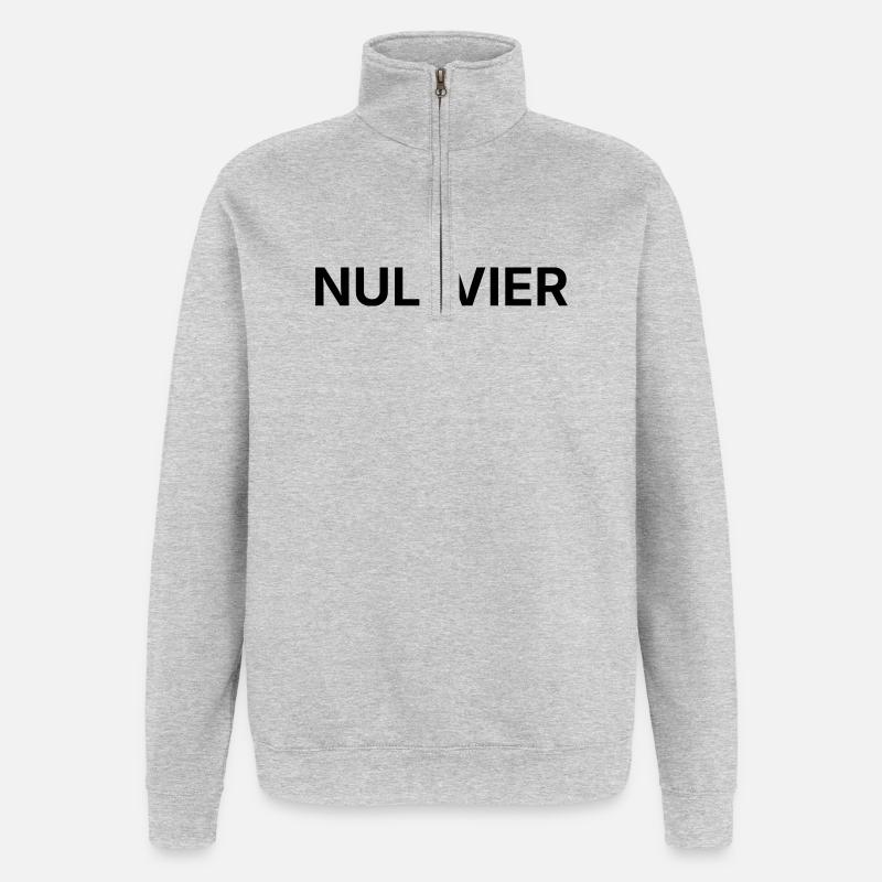 ZERO FOUR - Quarter-Zip Sweatshirt - heather grey