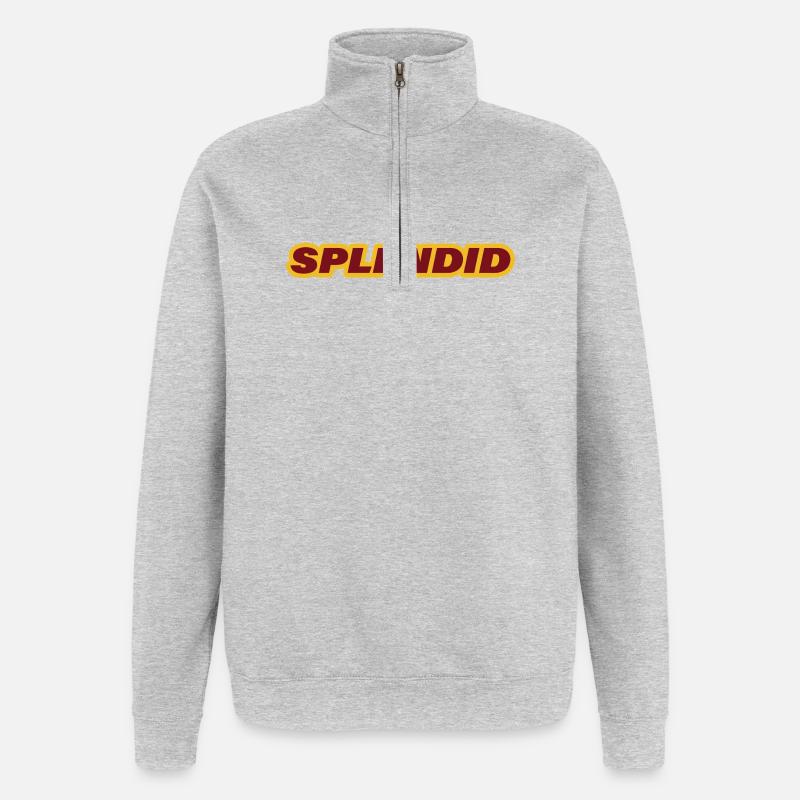 SPLENDID - Quarter-Zip-Sweatshirt - Grau meliert