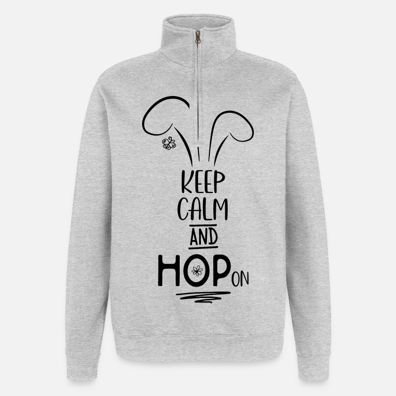 Easter - Quarter-Zip Sweatshirt - heather grey