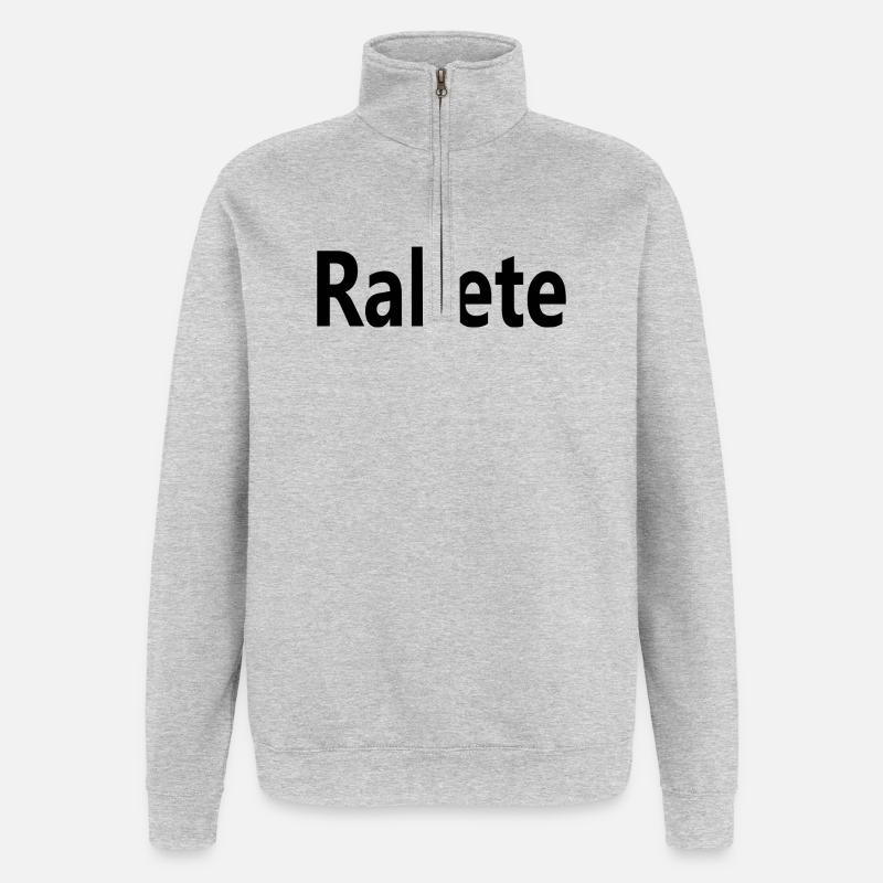 Rakete - Quarter-Zip-Sweatshirt - Grau meliert