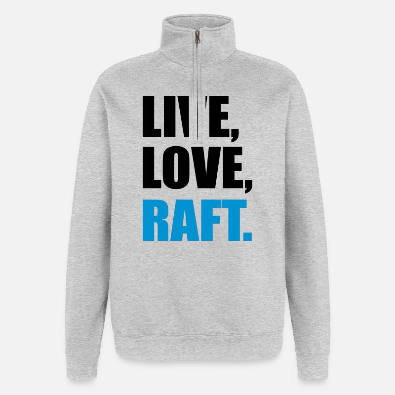 rafting - Quarter-Zip Sweatshirt - heather grey
