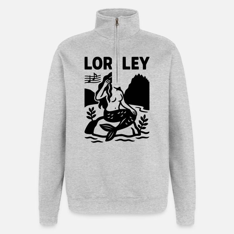 Loreley - Quarter-Zip Sweatshirt - heather grey
