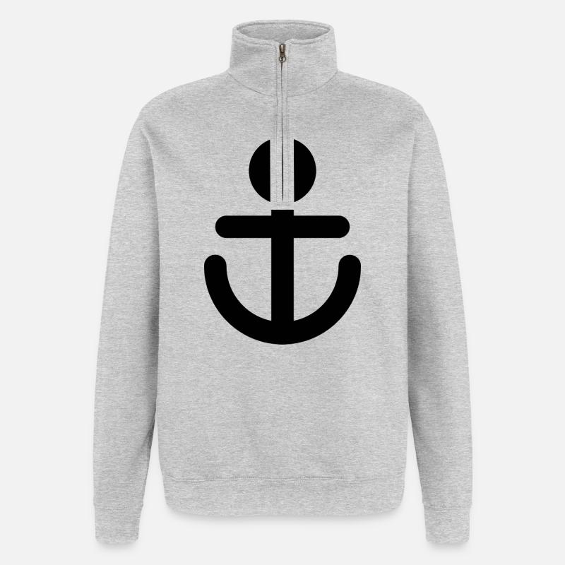 Sail - Quarter-Zip Sweatshirt - heather grey