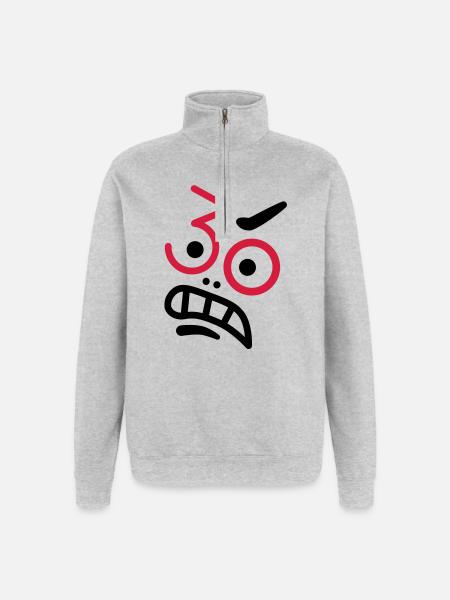 Ups, 30 years! - Quarter-Zip Sweatshirt - heather grey