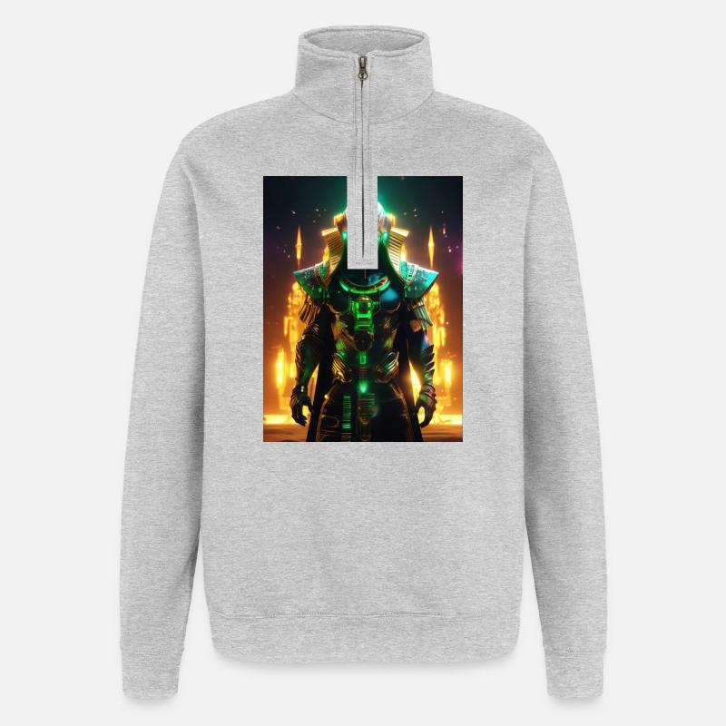 Osiris – Herr der Wiedergeburt - Quarter-Zip-Sweatshirt - Grau meliert