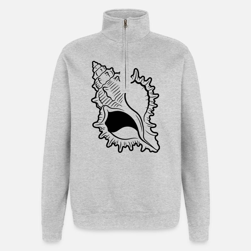 shell - Quarter-Zip Sweatshirt - heather grey