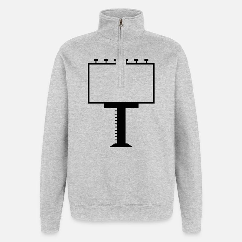Billboard - Quarter-Zip Sweatshirt - heather grey