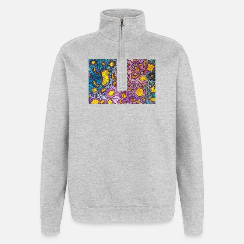 micro - Quarter-Zip Sweatshirt - heather grey