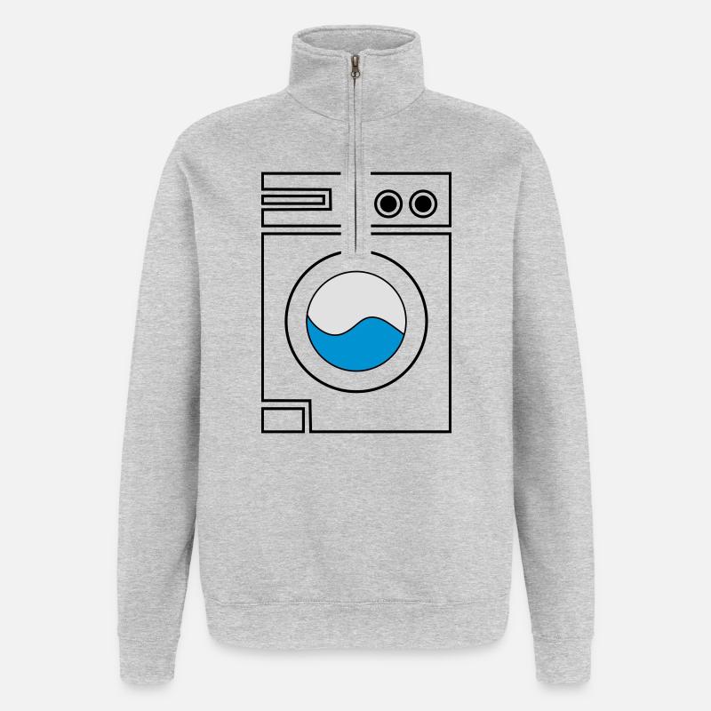 Washing machine - Quarter-Zip Sweatshirt - heather grey