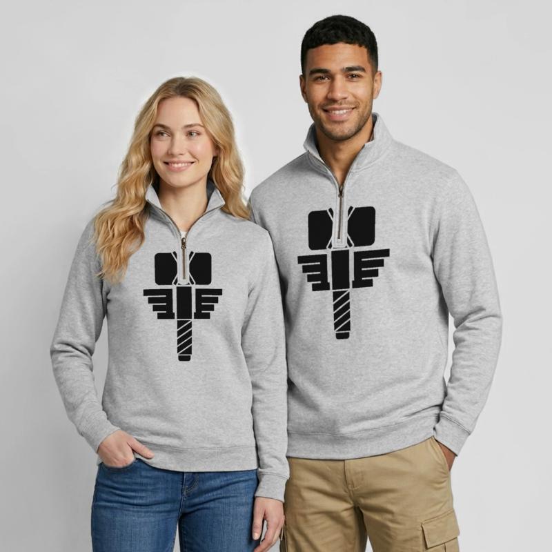 Thor Hammer – Wikinger Mjölnir Comic Superheld Quarter-Zip-Sweatshirt
