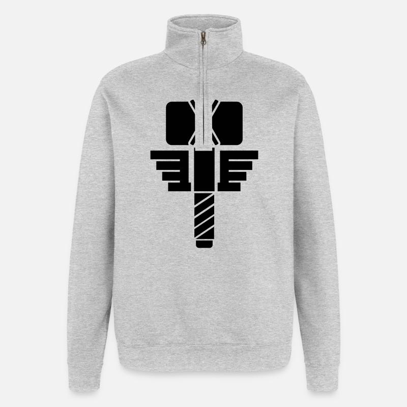 Thor - Quarter-Zip Sweatshirt - heather grey