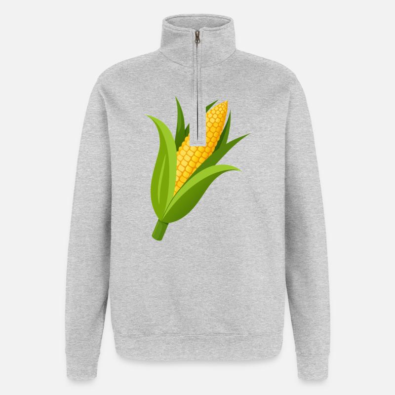 Corn stalk - Quarter-Zip Sweatshirt - heather grey