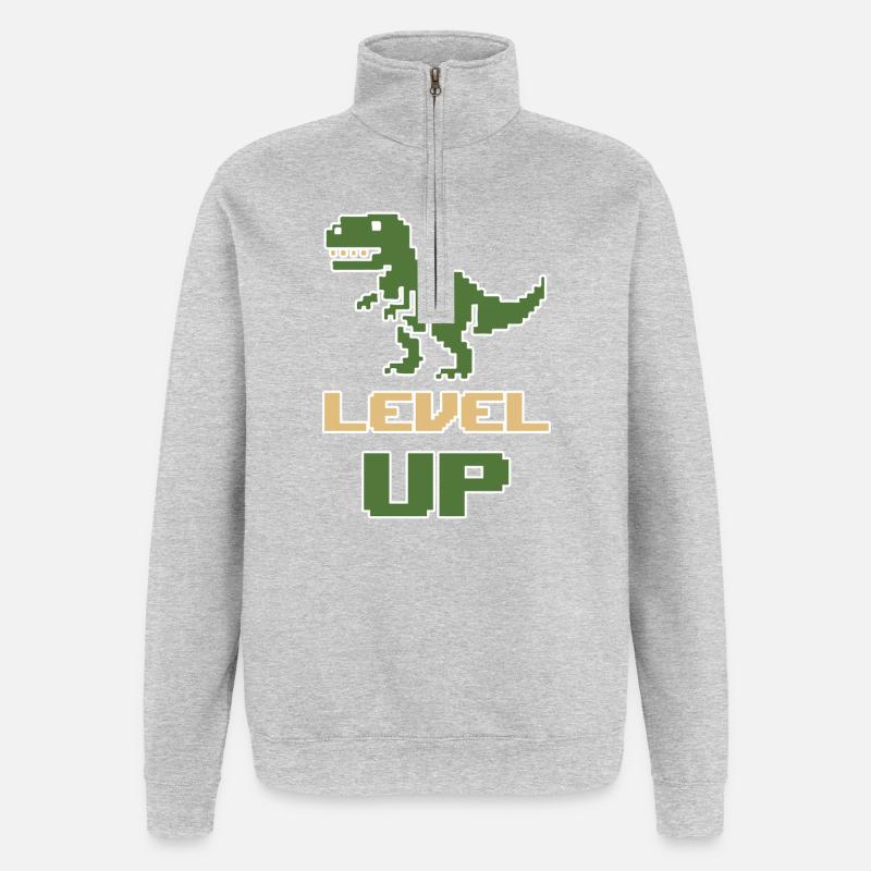 HERAUFSCHRAUBEN - Quarter-Zip-Sweatshirt - Grau meliert