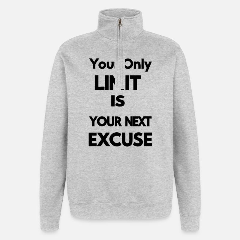 Celestial Moon and Star Pattern - Quarter-Zip Sweatshirt - heather grey