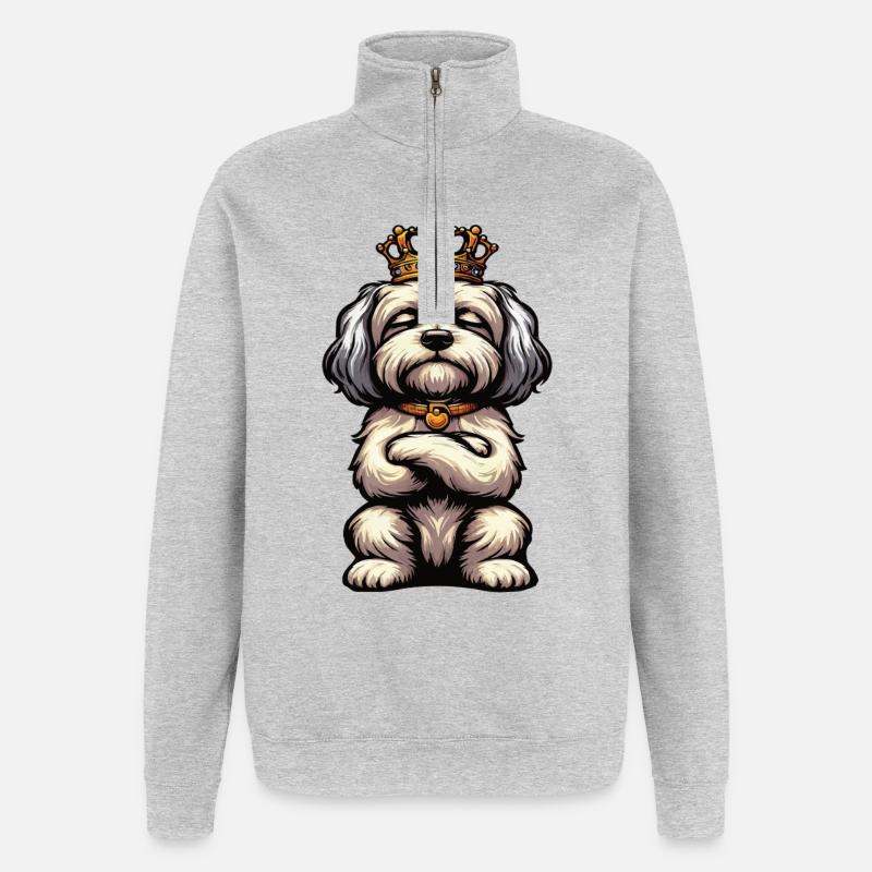 Havanese Havanese Owners Havanese Farmers - Quarter-Zip Sweatshirt - heather grey