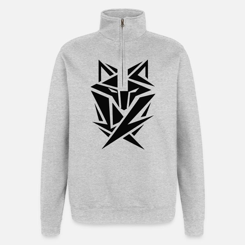 Vulpa Hunter - Sweat à zip 1/4 - gris chiné