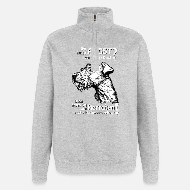 Afraid of IrishTerriers? Master - Quarter-Zip Sweatshirt - heather grey