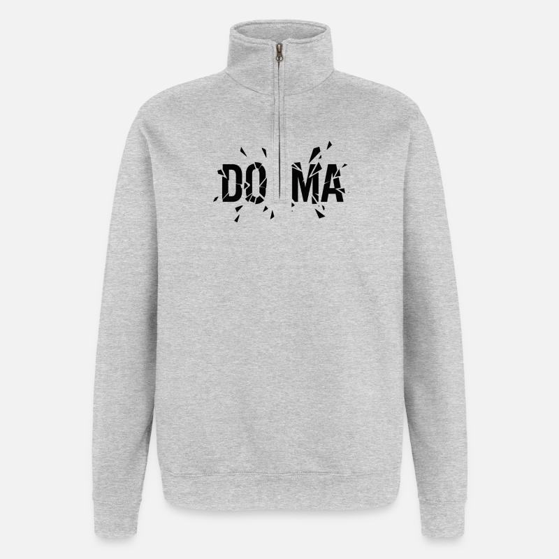 Broken dogma - Quarter-Zip Sweatshirt - heather grey