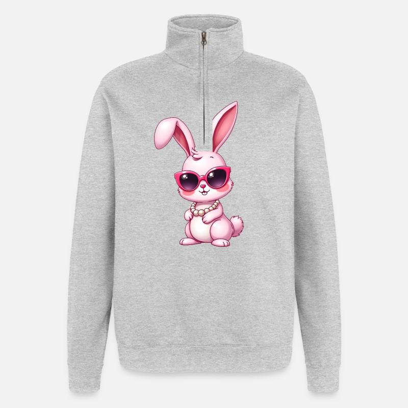 Rabbit - Quarter-Zip Sweatshirt - heather grey