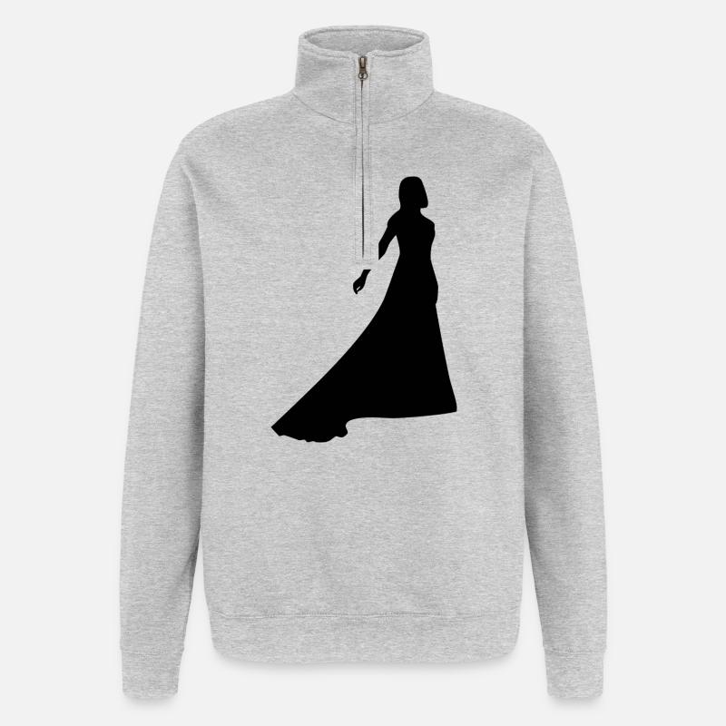 Dance - Quarter-Zip Sweatshirt - heather grey