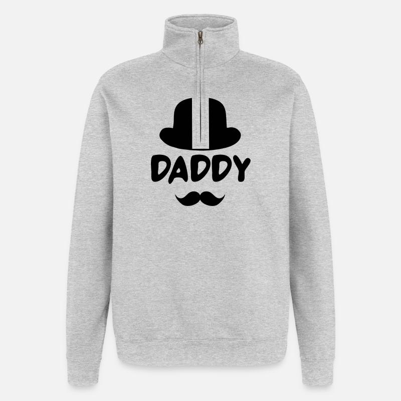 BESTER DAD - Quarter-Zip-Sweatshirt - Grau meliert