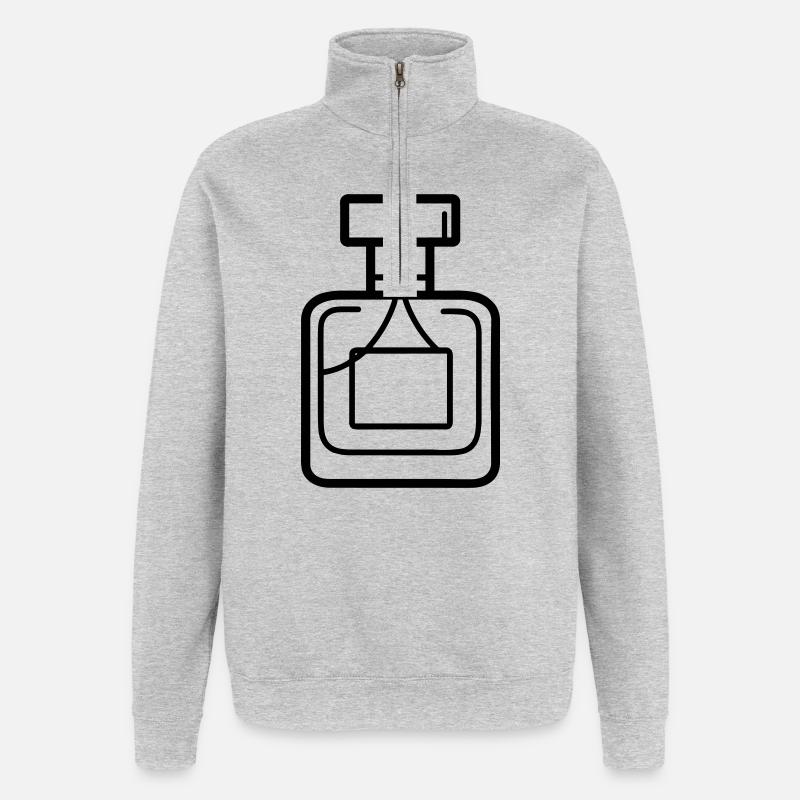 perfume bottle - Quarter-Zip Sweatshirt - heather grey