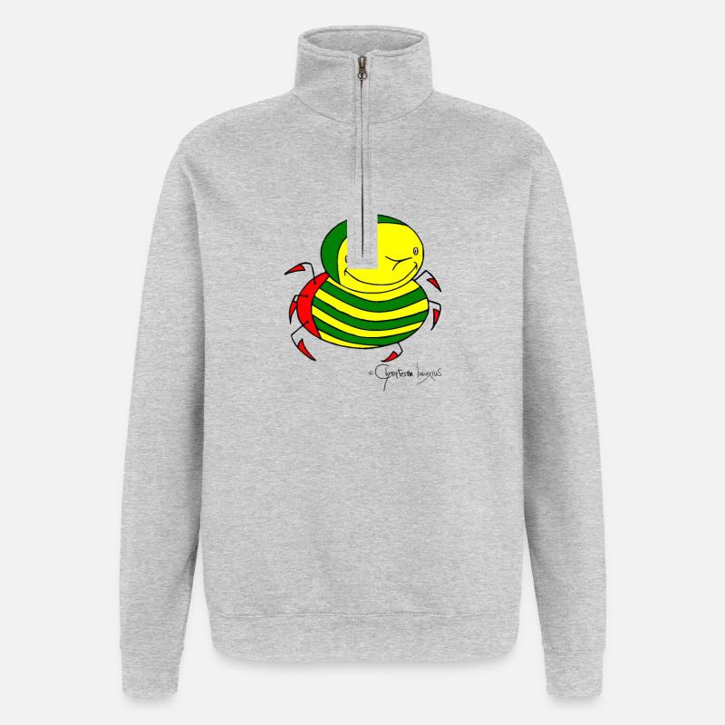 Stingbug © Chyropterum Innoxius - Sweat à zip 1/4 - gris chiné