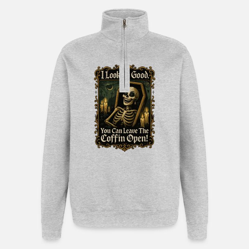 Sarg Diva - Quarter-Zip-Sweatshirt - Grau meliert