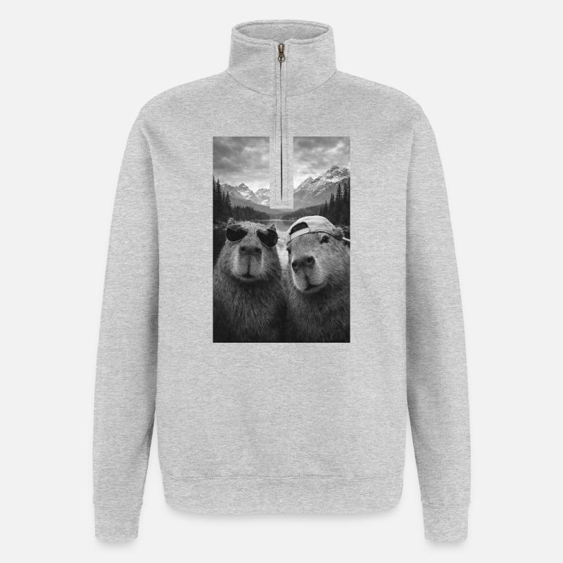 Lunettes de soleil Marmot Duo - Sweat à zip 1/4 - gris chiné