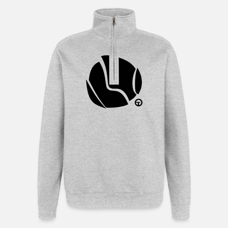 Forme1 - Sweat à zip 1/4 - gris chiné