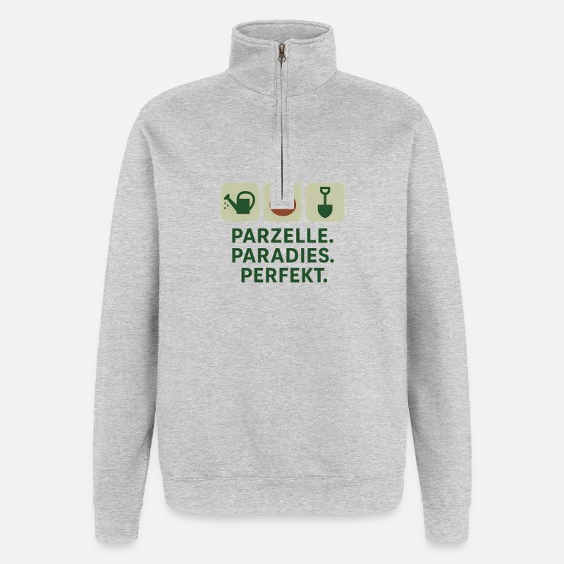 Plot Paradise Perfect - Quarter-Zip Sweatshirt - heather grey