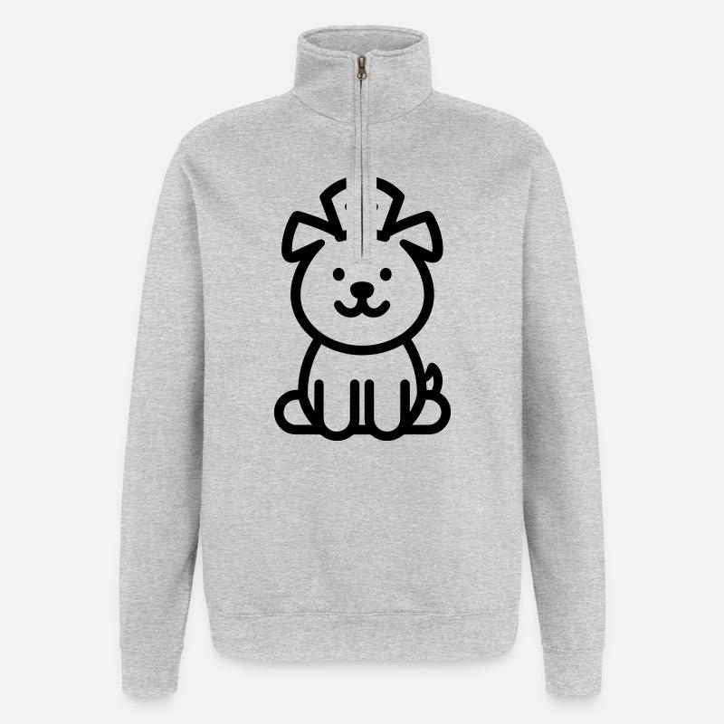 Krankenschwester - Quarter-Zip-Sweatshirt - Grau meliert