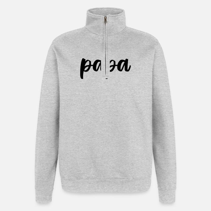 dad - Quarter-Zip Sweatshirt - heather grey